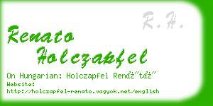 renato holczapfel business card